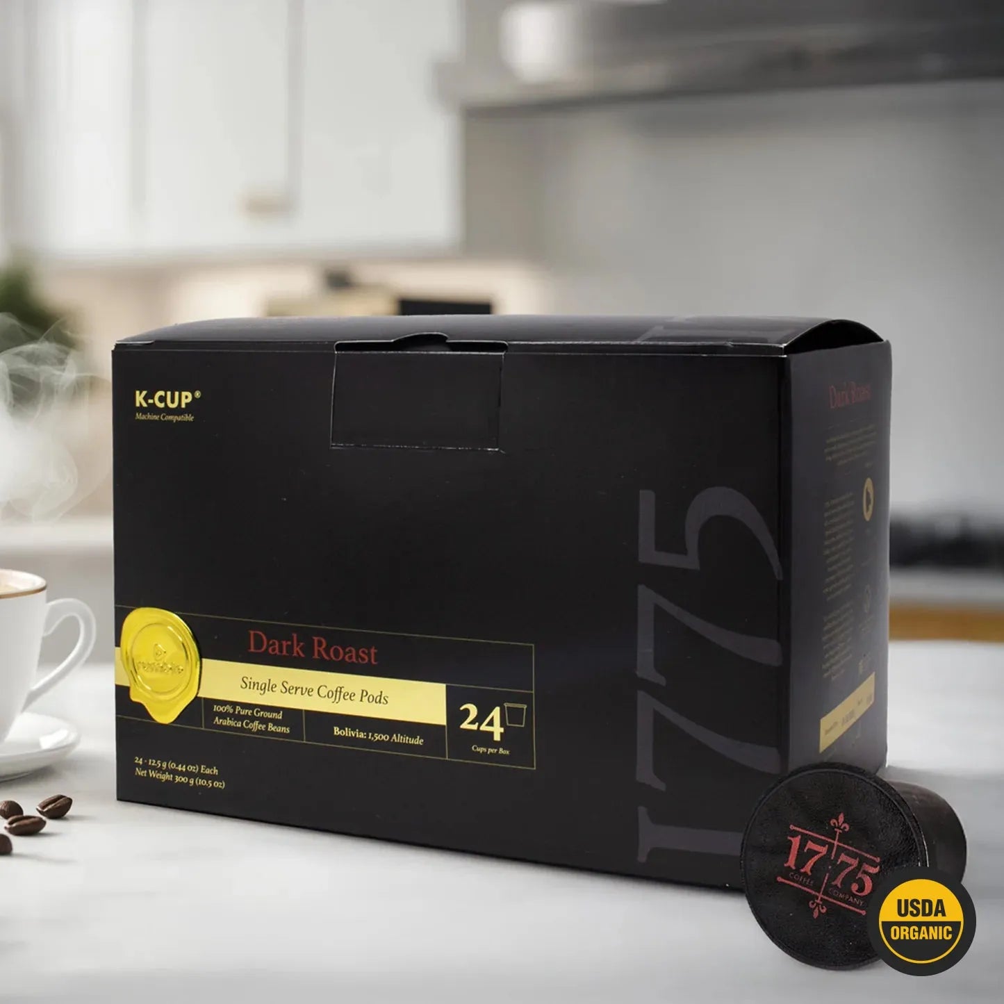 arabikaです！ Dark Roast Pods - Organic Premium Coffee | 1775 Coffee