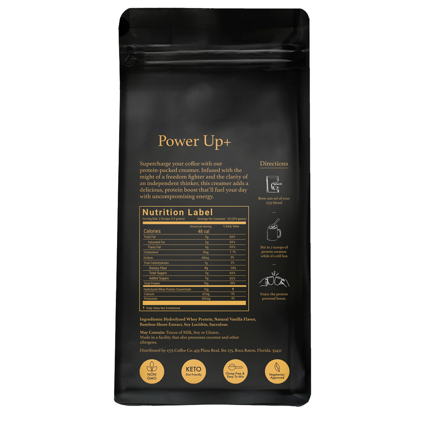 1775 Powerup+ Protein Coffee Creamer