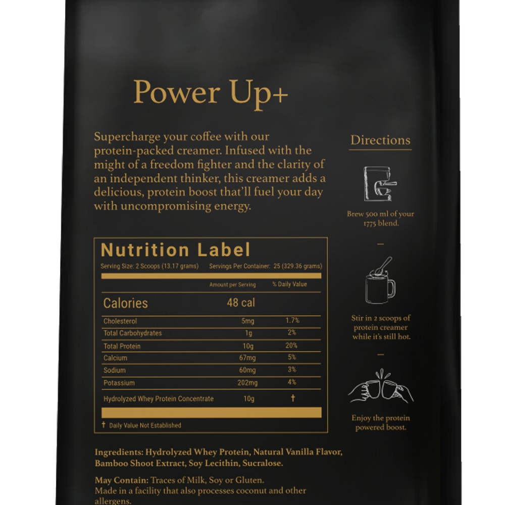 1775 Powerup+ Protein Coffee Creamer