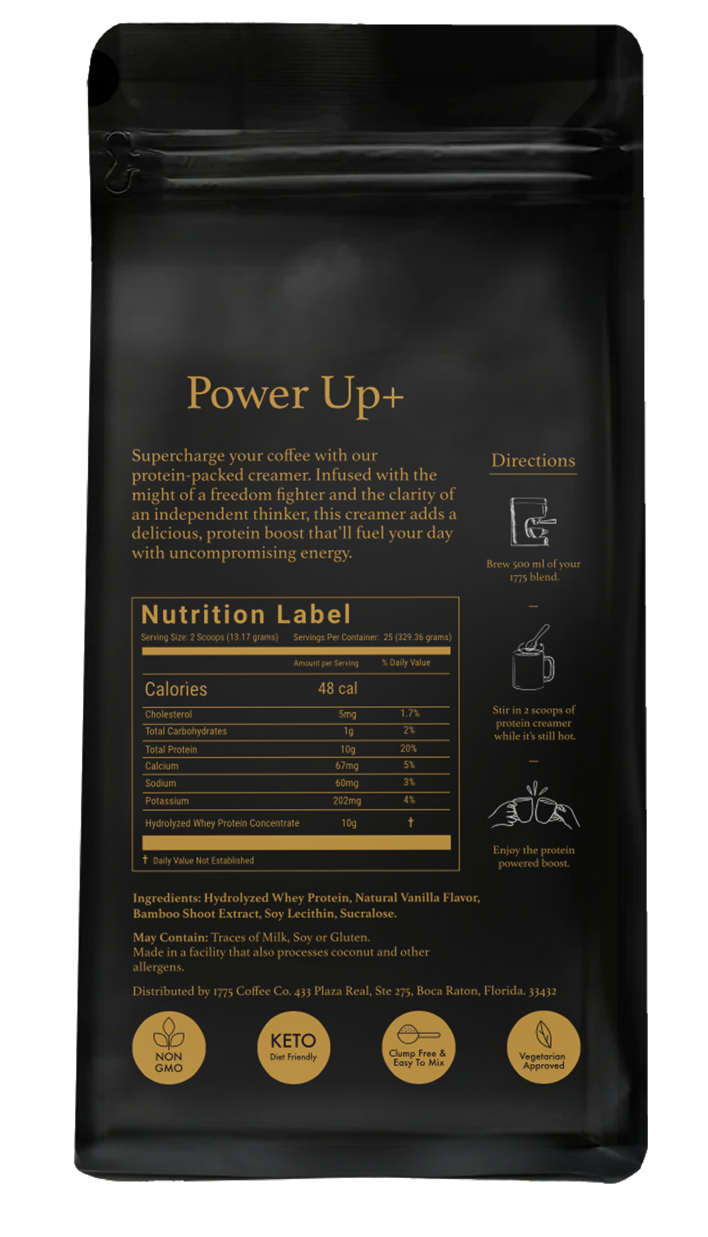 1775 Powerup+ Protein Coffee Creamer