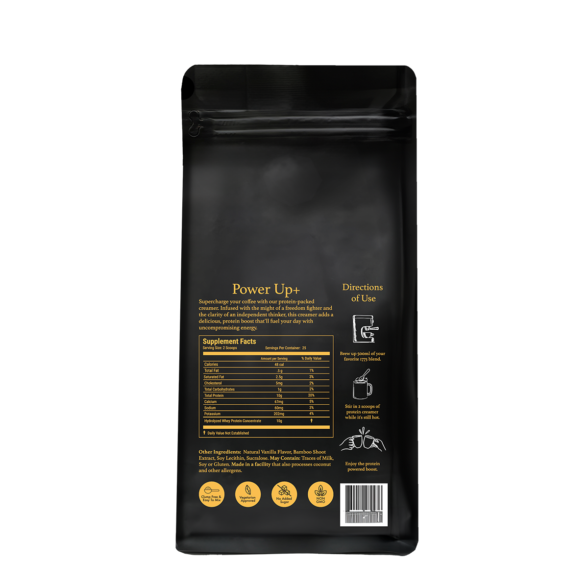 1775 Powerup Protein Coffee Creamer 1775 Coffee 1775-powerup-protein-coffee-creamer-1775-coffee